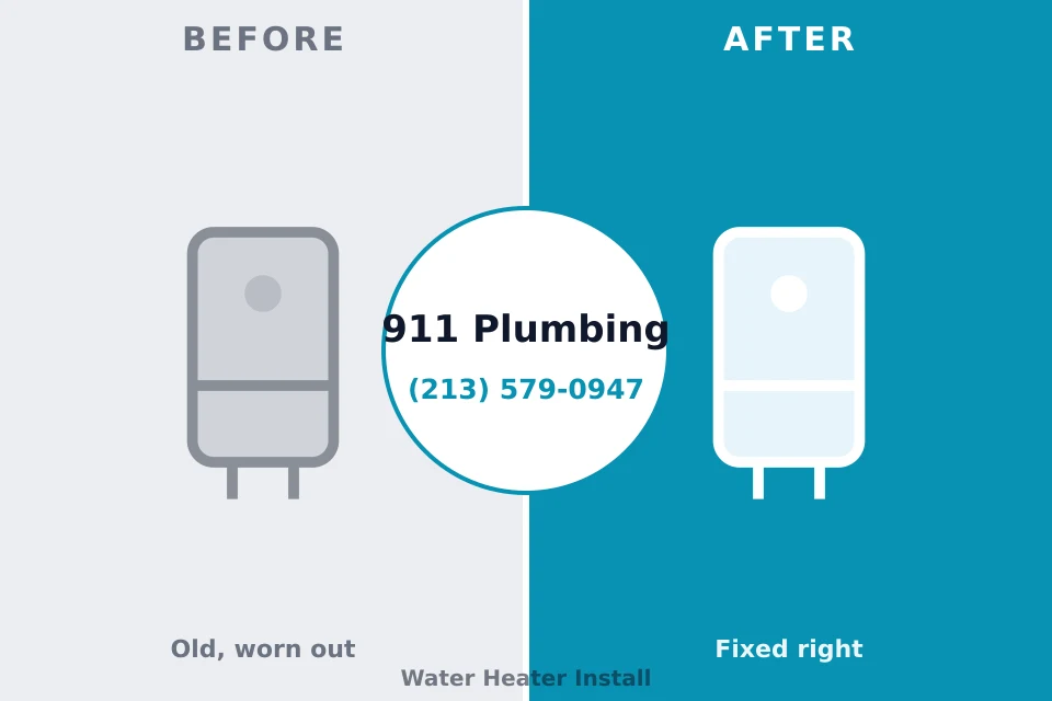 Before and after: plumbing company Geneva, NY